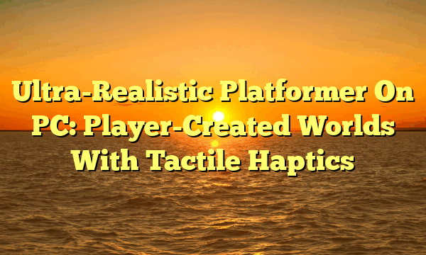Ultra-Realistic Platformer On PC: Player-Created Worlds With Tactile Haptics